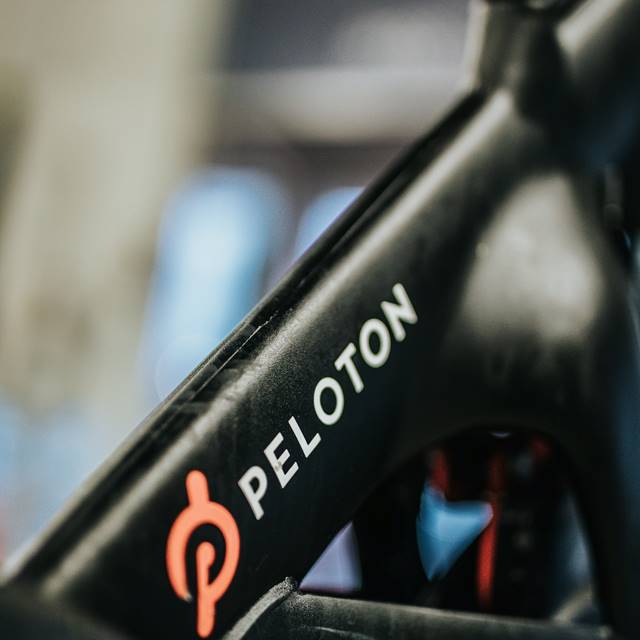 Close up of Peloton Exercise bike